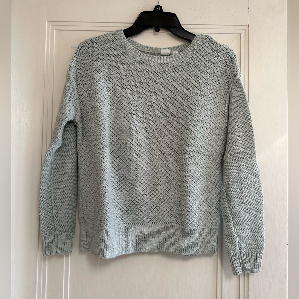 Like-New Gap Light Blue Oversized Beach Sweater - XS Petite ⛱️